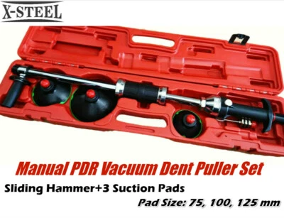 Selta Taiwan Manual PDR Vacuum Dent Puller Set: Sliding Hammer+3 Suction Pads