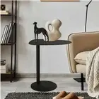 C Table End Table,Tray Metal Sofa Side Table, Waterproof Anti-Rust In/Outdoor