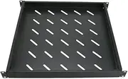 Cables Direct Online Fixed Network Server Rack Shelf 1U 19" 4 Post Mount Adjustable from 18-42"