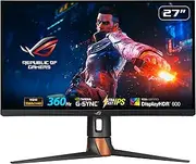 ASUS ROG Swift 360Hz PG27AQN NVIDIA G-SYNC Esports Gaming Monitor – 27‑inch QHD (2560 x 1440), NVIDIA Reflex Analyzer, Ultrafast IPS, Esports Dual-Mode, 1 ms (GTG), DisplayHDR 600