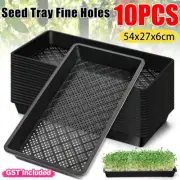 10pcs Seedling Tray Fine Holes Plant Propagation Seedling Hydroponic Rectangular