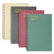 4Pack Spiral Journal Subject Notebook Ruled Paper Perfect for Writing Diary Taki