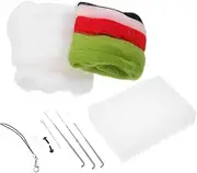 TEHAUX DIY Plush Doll Needle Felting Kit Cartoon Rabbit Art Craft Supplies for Adults Interactive Activity for Family Fun and Creative Learning Watermelon