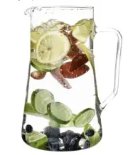 Large Glass Pitcher With Spout: 2.5 Qt Glass Pitchers With 2.5 Quart Classic