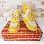 Nike Off-White x Air Force 1 Mid SP Leather Varsity Maize Men's Size 8.5