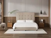 My Style Framed Headboard & Drawer Base - King / Natural / Drawer Base
