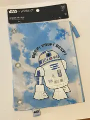 NEW Disney R2-D2 Yoobi Binder Zip Case Pencil Pen Bag STAR WARS LUCAS FILM