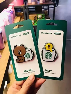 星巴克 手機支架 熊大 莎莉手機支架 line Starbucks 2020