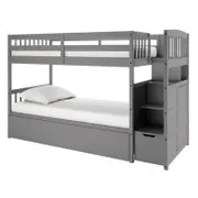 Flavia Timber Bunk Bed with Storage Staircase