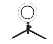 10 inch Dimmable LED Ring Light Tripod Stand Selfie Mini Circle Lamp Make Up