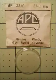 APC – AP-22 ¾ - 27.1 mm - Watch Crystal Lucite High Round Cylinder - Replacement