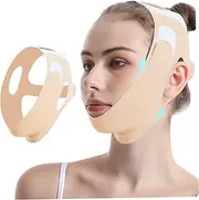 Chin Strap for Sleeping V Line Lifting Mask, Adjustable Face Lifting Strap, Breathable Double Chin Reducer, Washable Reusable Sleep, Skin Color