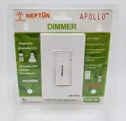 White 3-PoleDimmer Switch / Led / Incandescent / Halogen / 3-Pole / Full Dimming