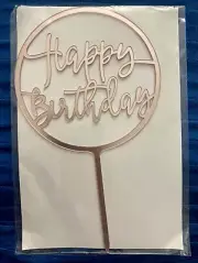 Birthday Cake Topper Light Pink