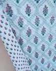Handmade Block Print Indian Quilt Jaipuri Razai Cotton Bedding Bedspread Quilted