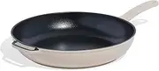 [Made In] Cookware - Enameled Cast Iron Skillet - Antique White - Exceptional Heat Retention & Durability - Professional Cookware France - Induction Compatible