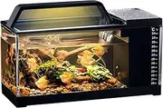 Fish Tank Kit | Fish Tanks with LED Light | Small Aquarium Tank Quiet Pump Kit with Filtration System, Smart Desktop Accessories for Bedroom Living Room Home Decorations