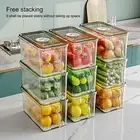 Food Storage Box Drawer Type Foods Storage Clear Fruit Refrigerator Storage Box