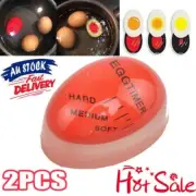 2x Egg Timer Perfect Color Changing Timer Soft Hard Boiled Cooking Kitchen TooKP