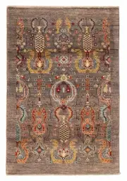 Traditional Vintage Hand-Knotted Carpet 3'2" x 4'8" Wool Area Rug