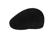 Kangol Cord Ivy Cap Hat Golf Flat Newsboy Gatsby Driving Beret - Black - L