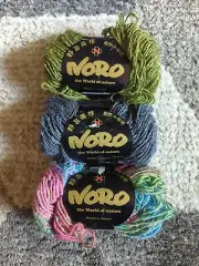 Noro Silk Garden Yarn COLOR 4/9/87 Silk, Mohair, Wool Blend 3-PACK 50g