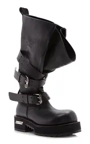 [Balenciaga] Venom Leather Platform Knee Boots
