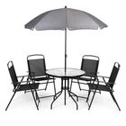 Garden furniture set table 4 chairs umbrella MultiGarden