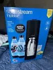 SodaStream Terra Sparkling Water Maker Black. Bonus pack Extra 2x1L Bottles NEW