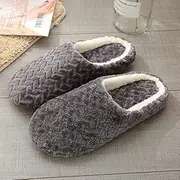 [Generic] Daseeme Women Men Winter Slippers Warm Fluffy Fleeces Soft Bottom Indoor Slip-on Flats Couple Casual Lounge Shoes