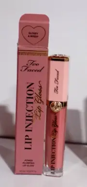 Too Faced- Lip Injection Power Plump Lip Gloss - Glossy & Bossy - 0.22 Oz - NIB