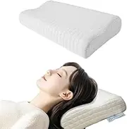 2pcs Comfibloom Memory Foam Ergonomic Pillow, Contour Pillow, Neck Pillows, Cervical Pillow for Neck Pain, Ergonomic Pillow for Back, Stomach, Side Sleepers,Small Size,Firm Pillow.