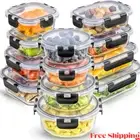 24-Piece Superior Glass Food Storage Containers BPA-Free Locking Lids US