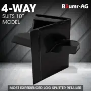 BAUMR-AG 4 Way Wood Log Splitting Cross Wedge for 10 Tonne Electric Log Splitter