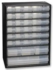 Cabinet Organiser 34 Compartment Storage Cabinet - 132091