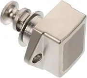 LIFKICH 1Pc Button Catch Lock for Cabinet Doors Keyless Push Button Lock for Motorhome Durable Design with Easy Installation for Cupboards Sleek Pearl