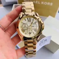 在飛比找蝦皮購物優惠-原廠MICHAEL KORS 三眼計時-石英女錶 mk560