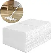 100pcs Disposable Microfiber Electrostatic Floor Cloths (20x30cm) ，Dust Removal - Compatible with Flat Swivel Mops