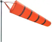 60 Inches Airport Windsock Rip-Stop Outdoor Rainbow Wind Measurement Sock Bag wi