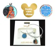 Moana Alex&Ani Bracelet Disney 2 Sided The Ocean Connects Us Hawaii Maui Silver