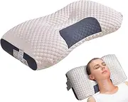 [omglo] Cervical Pillow, Cervical Massage Pillow, Breathable Massage Sleeping Pillow, Neck Support Contour Pillows, Soft Cervical Pillow for Cervical Protection, Cotton Neck Pillow for Living Room, Bedroom