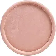 Frediuo Velvet Jewelry Display Tray Rings Dish Plate Decoration Jewelry Showcase Round Trinket Dish, Pink