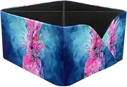 Desk Organizers and Storage,Small Desk Organizer,1-Pc,Watercolor Fruit Pink Pineapple