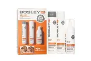 Bosley MD BosRevive Volumizing Color Safe Kit: Nourishing Shampoo 5.1oz+Volumizing Conditioner 5.1oz+Leave In Treatment 3.4oz 3pcs