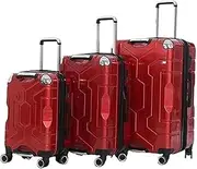 [Habrur] Checked Luggage Carry On Luggage 3-Piece Luggage Sets Large Capacity Suitcases Carry On Luggage Suitcase Checked Luggage Luggage Suitcase (Color : E, Size : 20+24+28in)