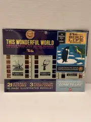 Stereoscopic 3D Views Tru-Vue film card NOS This Wonderful World, Bird Life New