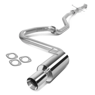 Fit 05-10 Scion Tc Vvti 2Az 4" Rolled Muffler Tip Racing Catback Exhaust System