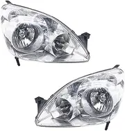 Front Bumper Headlight Headlamp Head Light Head Lamp Assembly A Pair 2pcs Compatible With CRV CR-V RD5 RD7 2005 2006