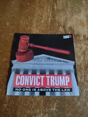 Convict Trump Move On Political Sticker 3 5/8" NEW No One Is Above The Law