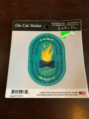 DIE-CUT STICKER 'Camp Magic' waterproof/UV resistant Lantern Press